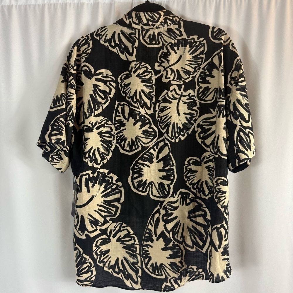 NWT Rachael Ray Black and Cream Floral Blouse - Picture 9 of 10